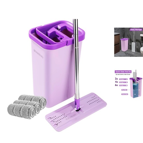 Hands free mop bucket set - hands-free,