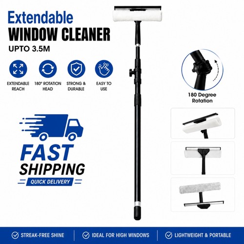 Telescopic window cleaner - 3.5m,